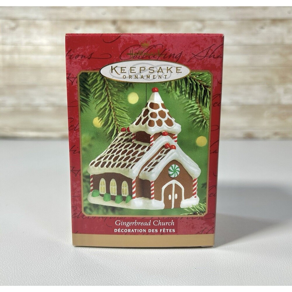 Hallmark Keepsake Gingerbread Church Christmas Holiday Ornament Handcrafted 2000